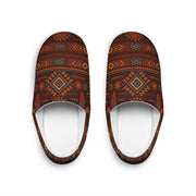 Tribal Sun & Feather Pattern Indoor Slippers