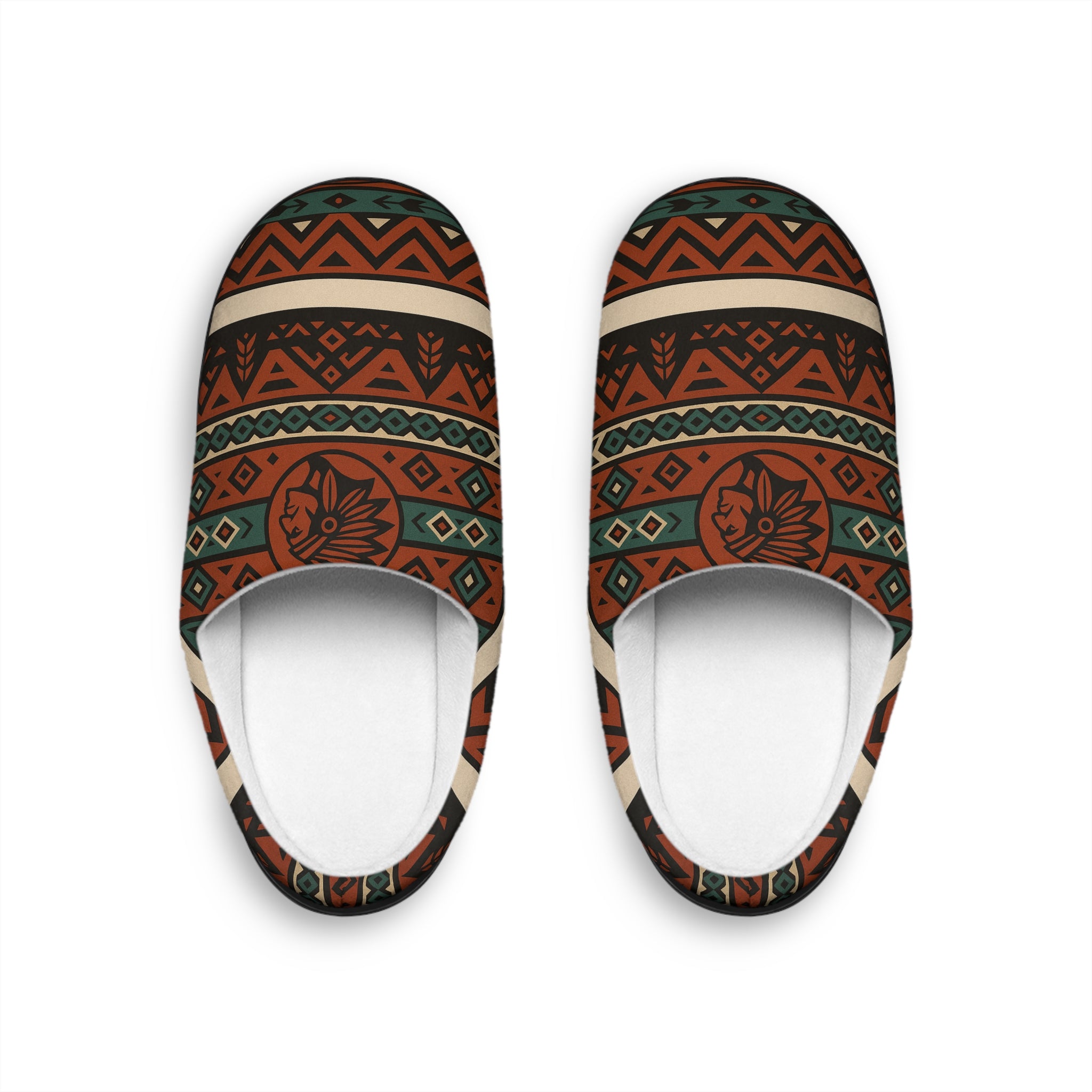 Tribal Chief Spirit Pattern Indoor Slippers