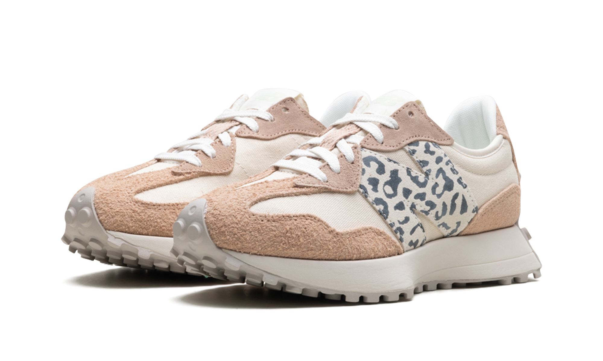 327 Wmns "flat Taupe Linen Leopard" - 2