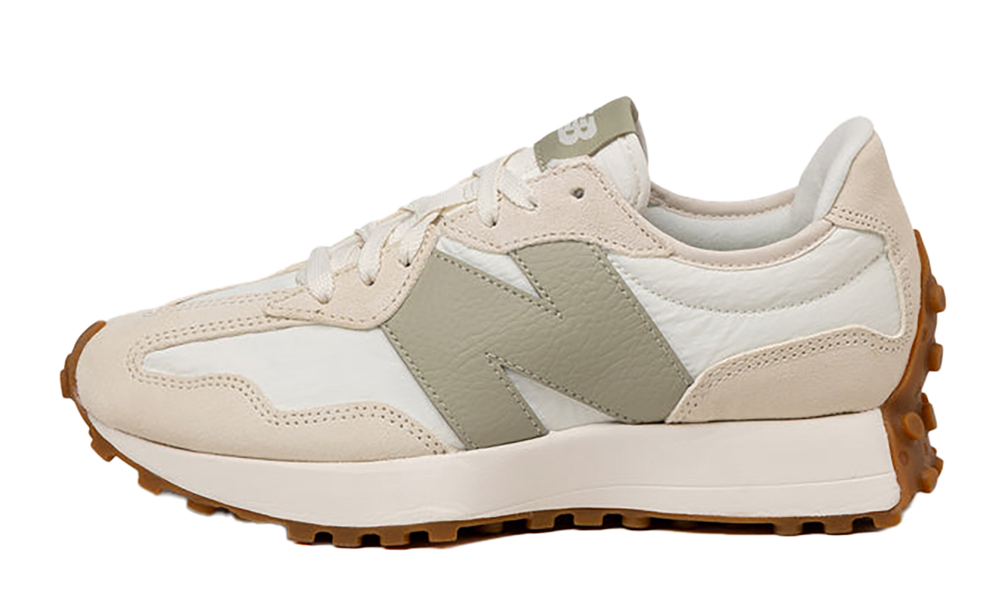327 Wmns "linen / Sea Salt / Olivine" - 1
