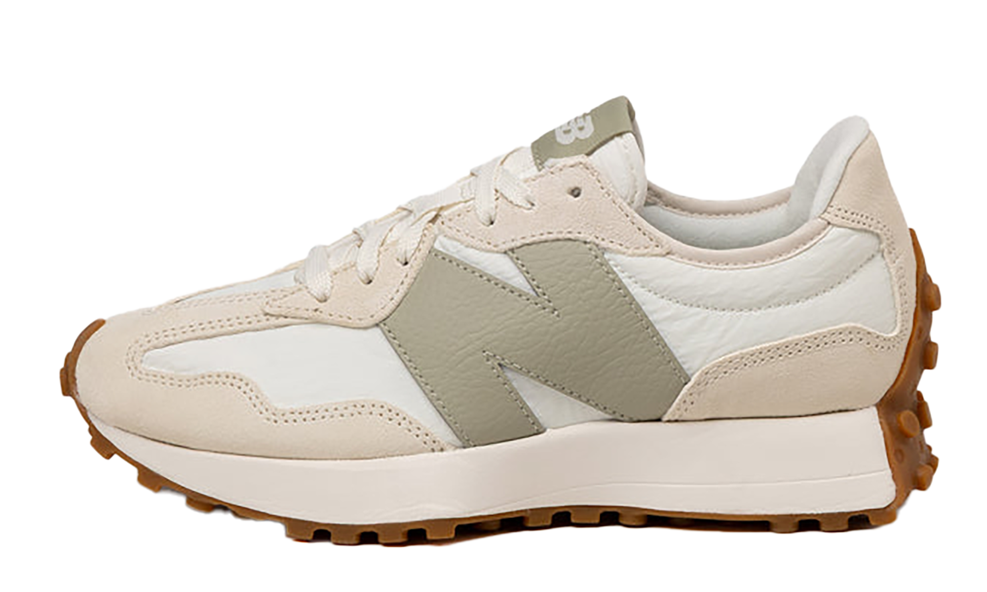327 Wmns "linen / Sea Salt / Olivine" - 1