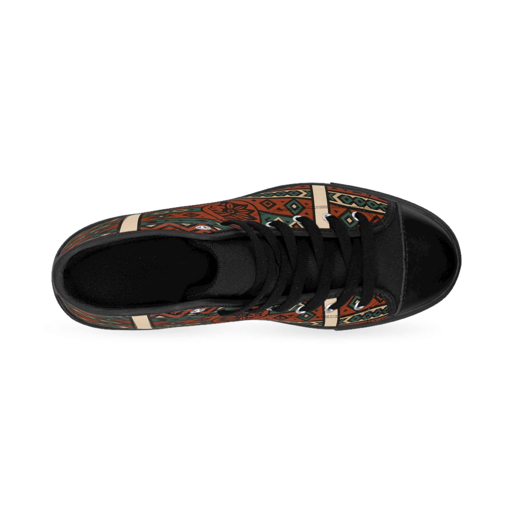 Tribal Chief Spirit Pattern High-Top Shoes