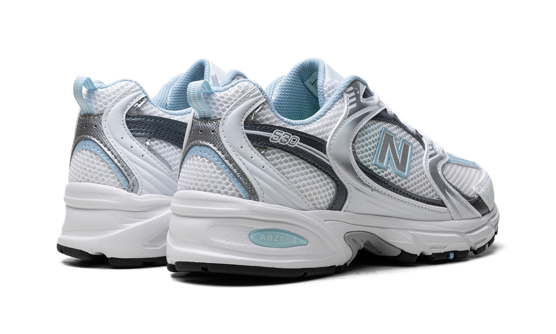 530 "white / Dark Arctic Grey / Light Chrome Blue" - 3