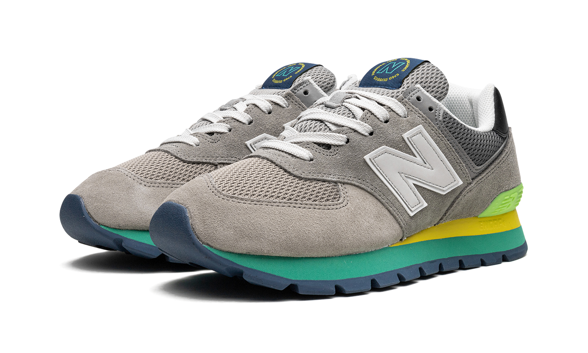 574 Rugged "rugged Grey Yellow Emerald" - 2