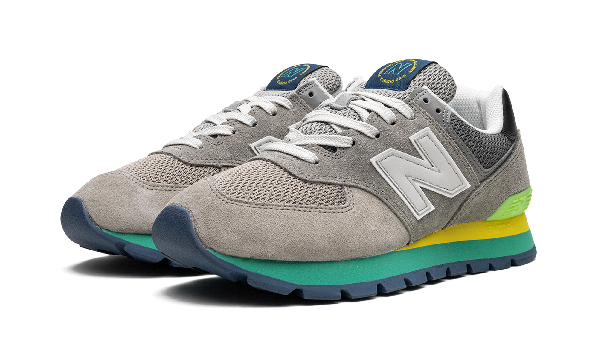 574 Rugged "rugged Grey Yellow Emerald" - 2