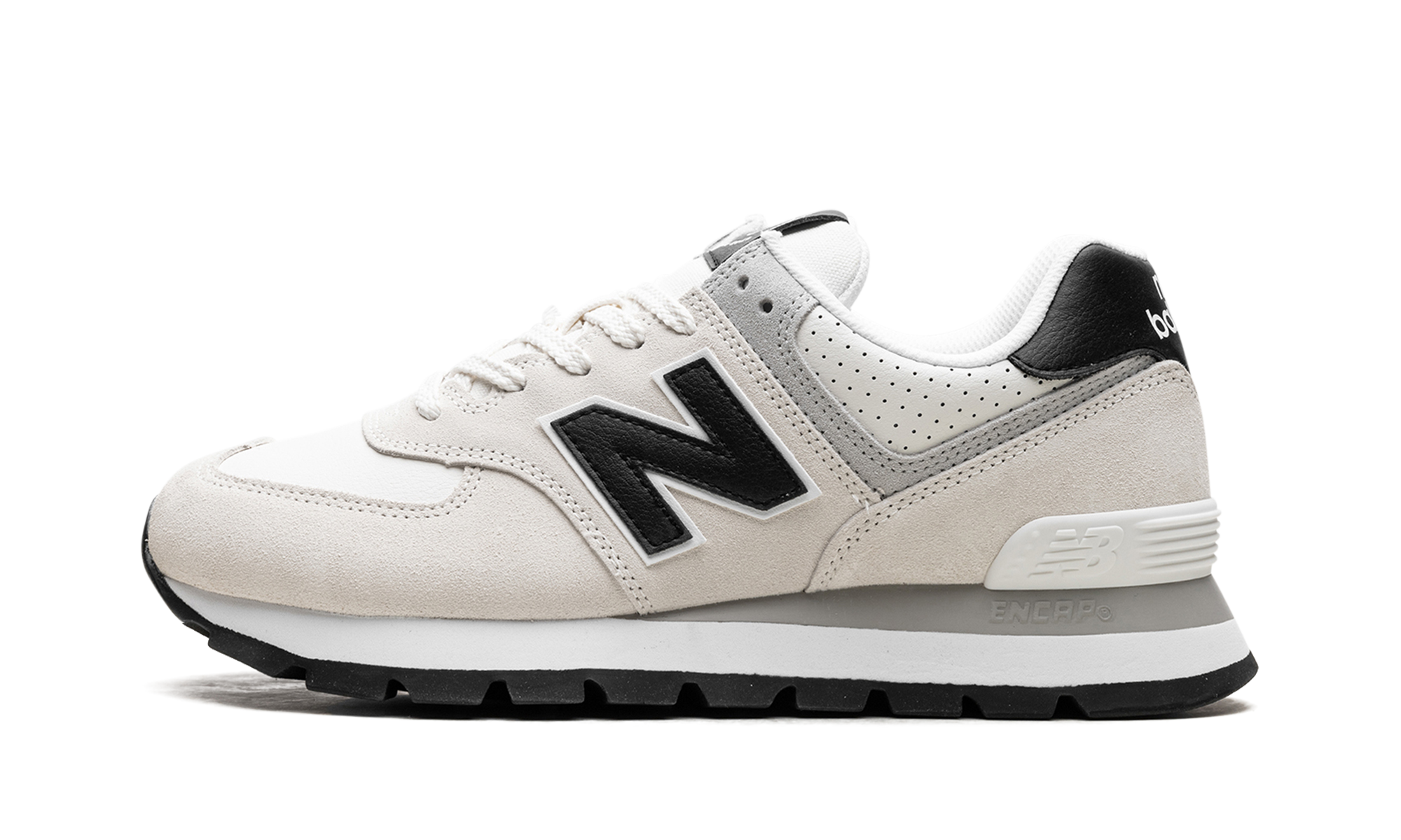 574 Rugged "white Black" - 1