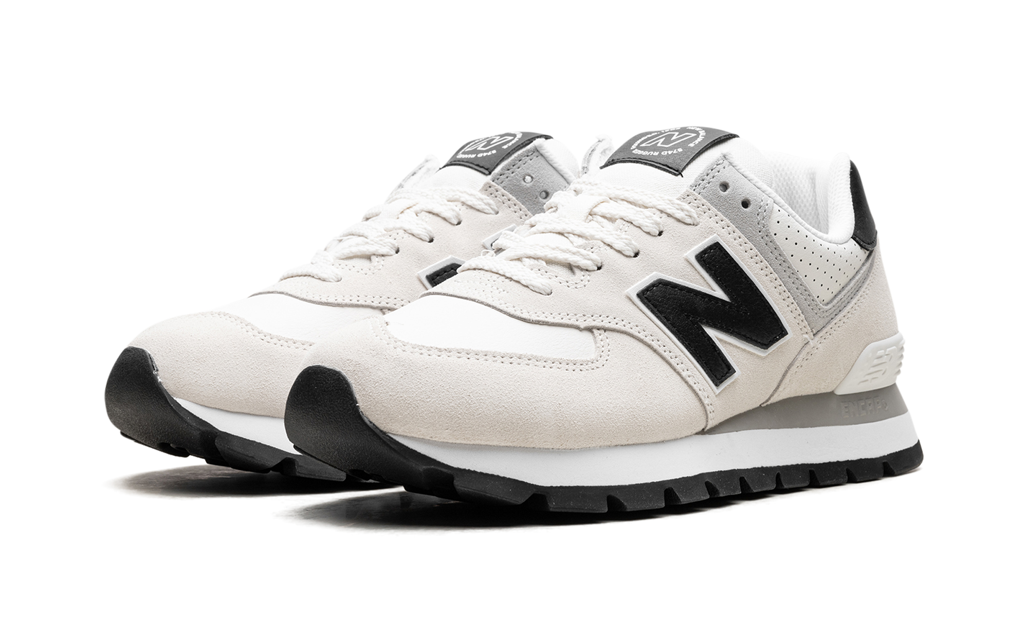 574 Rugged "white Black" - 2