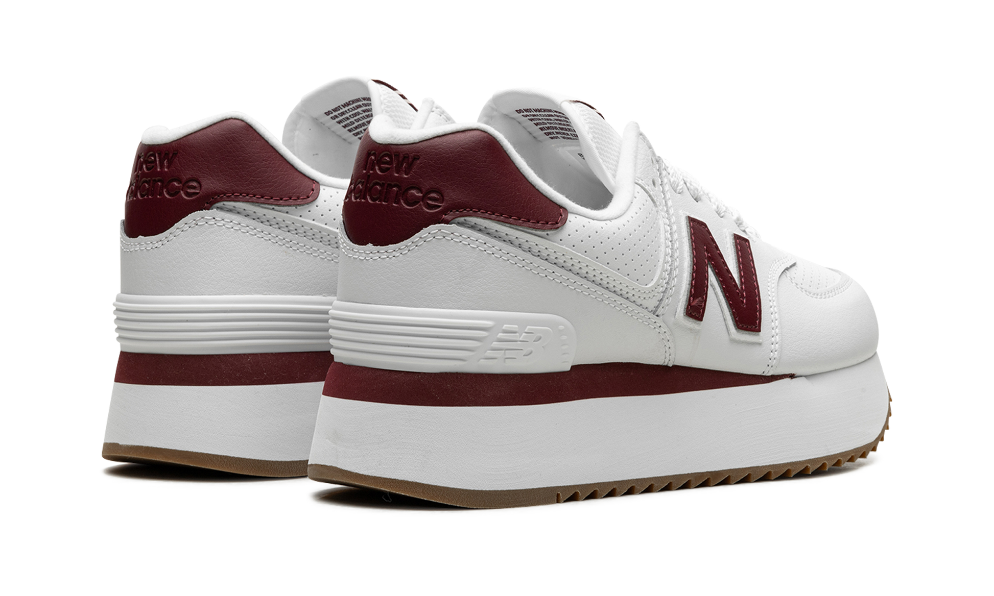 574+ Wmns "white Burgundy" - 3