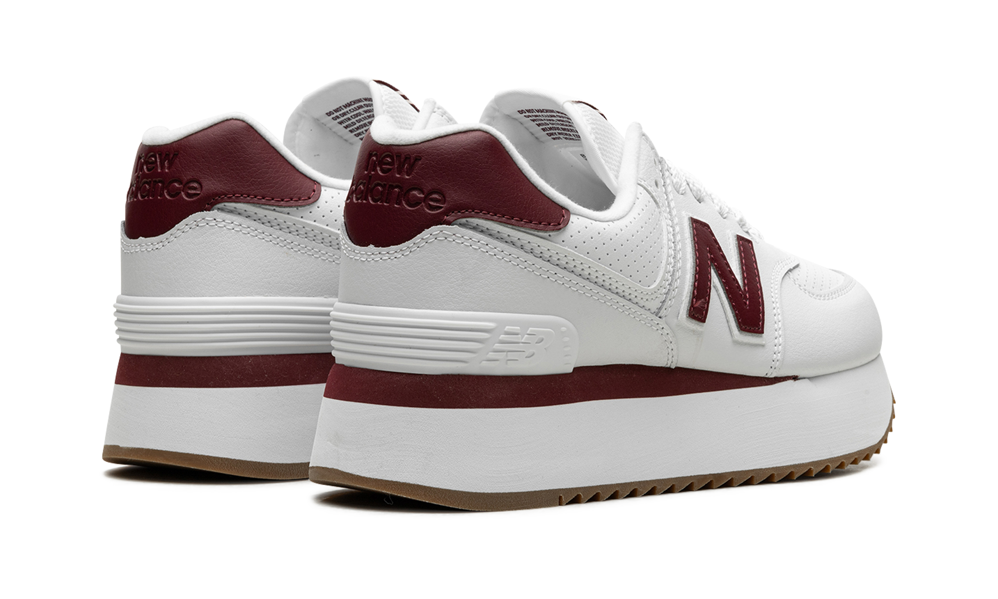 574+ Wmns "white Burgundy" - 3