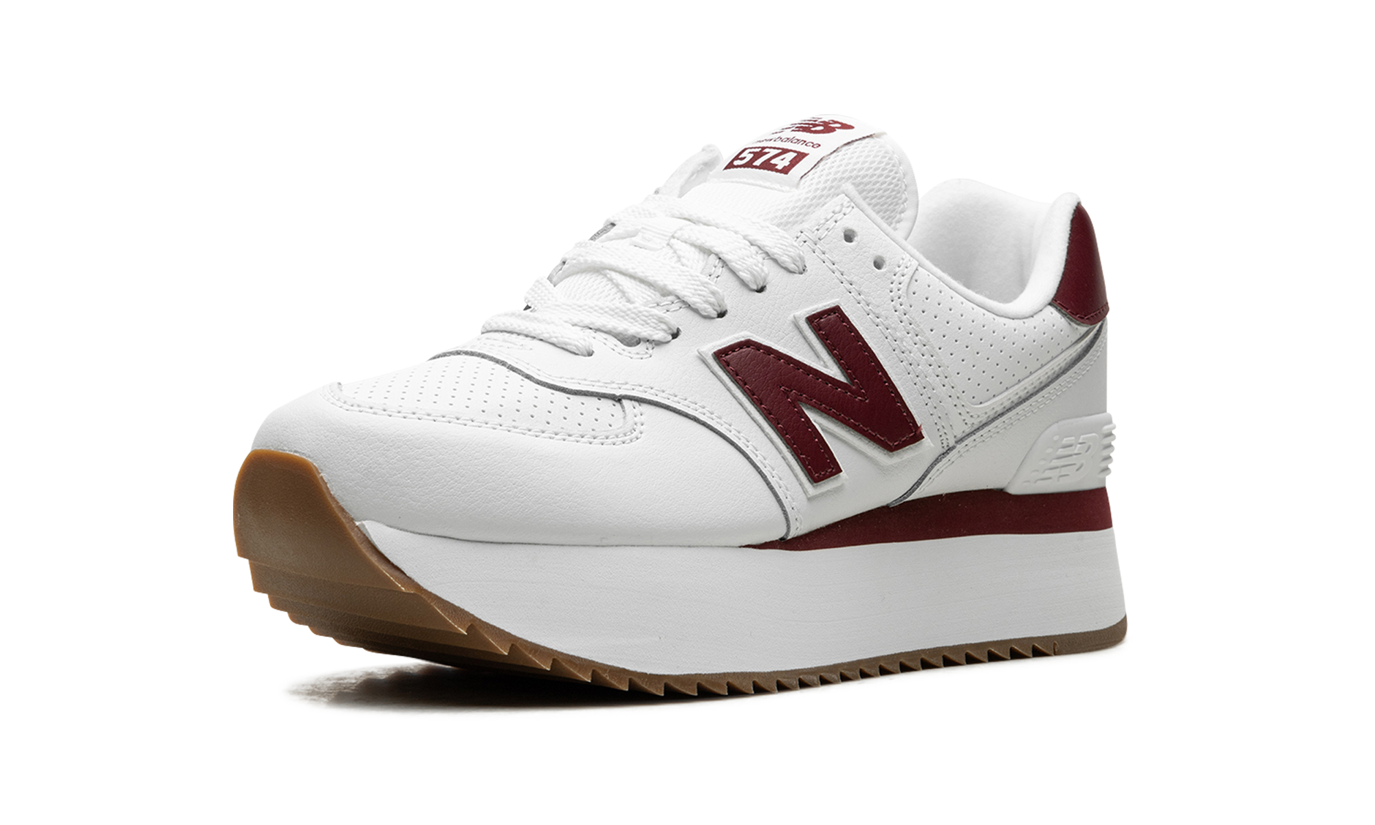 574+ Wmns "white Burgundy" - 4