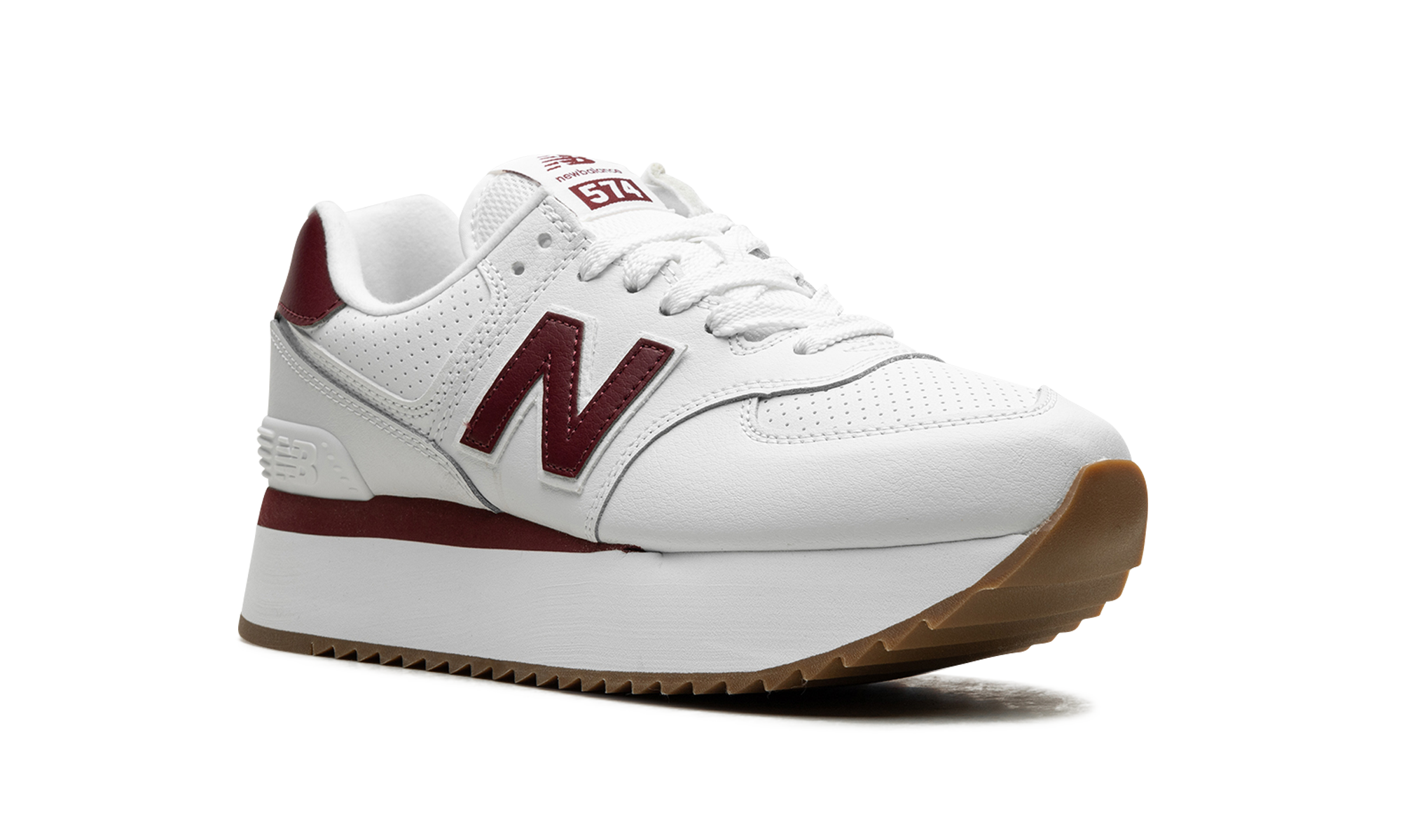 574+ Wmns "white Burgundy" - 7