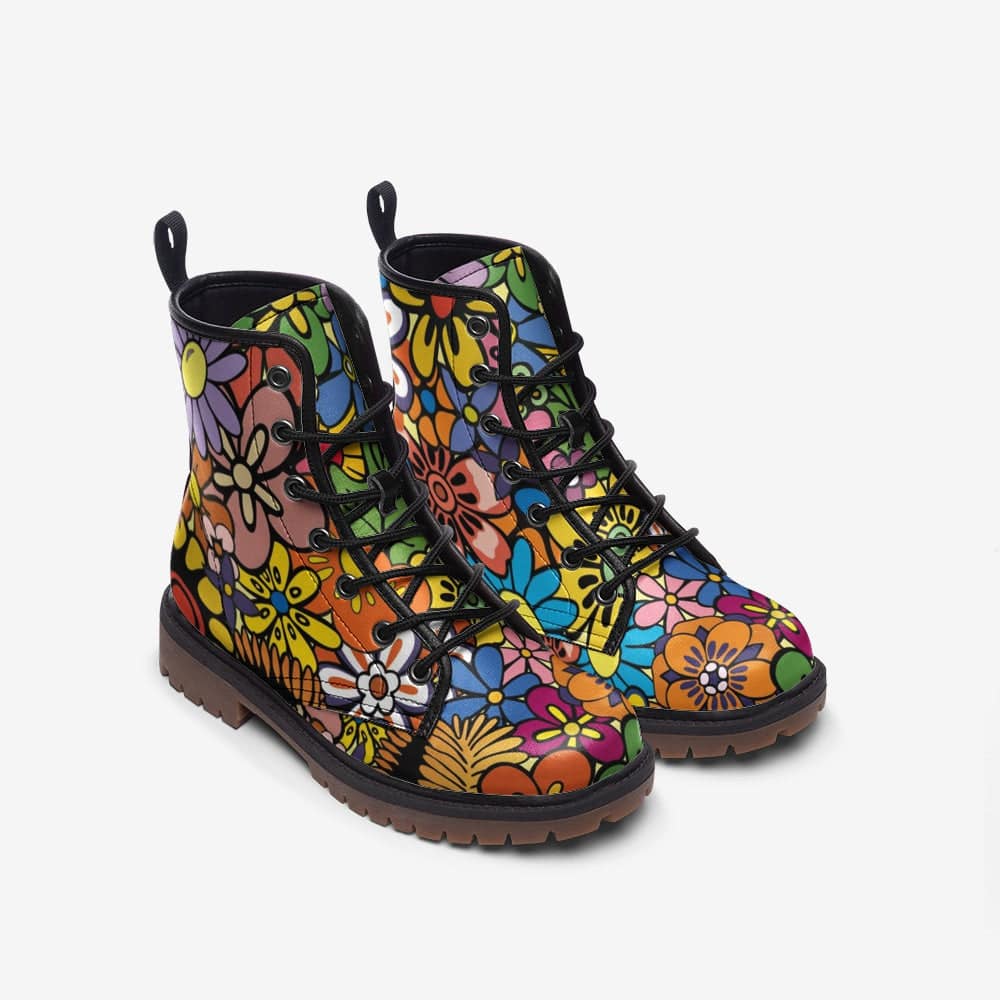 Floral Dream Combat Boots