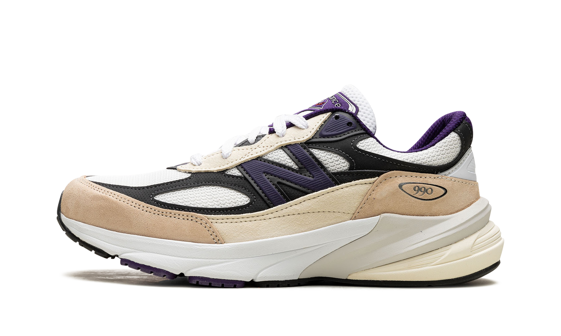 990v6 "made In Usa - Teddy Santis White Black Plum" - 1