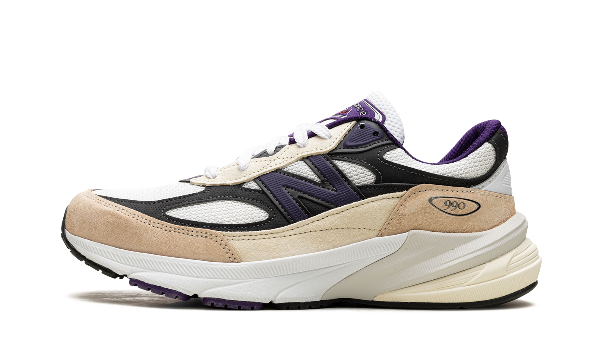 990v6 "made In Usa - Teddy Santis White Black Plum" - 1