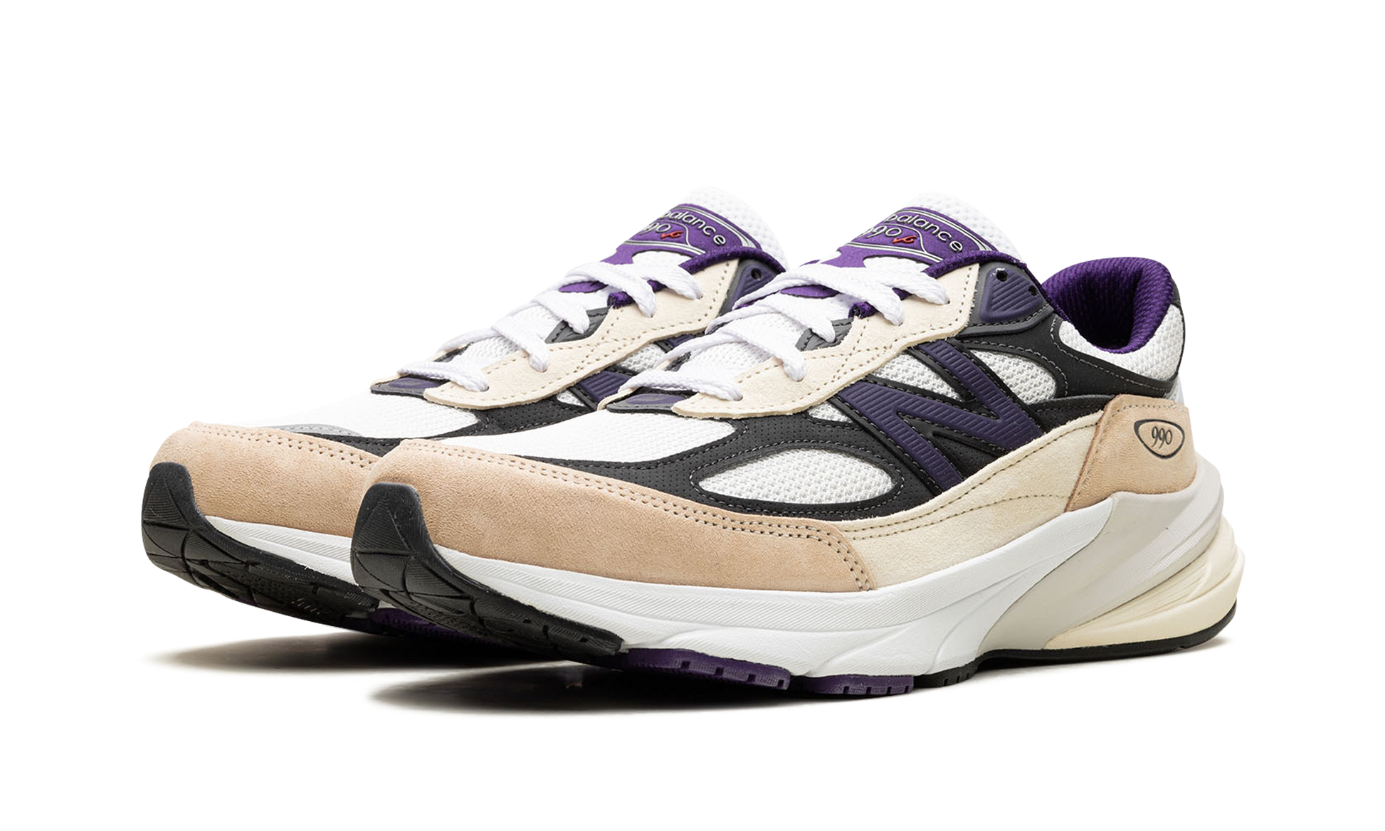 990v6 "made In Usa - Teddy Santis White Black Plum" - 2