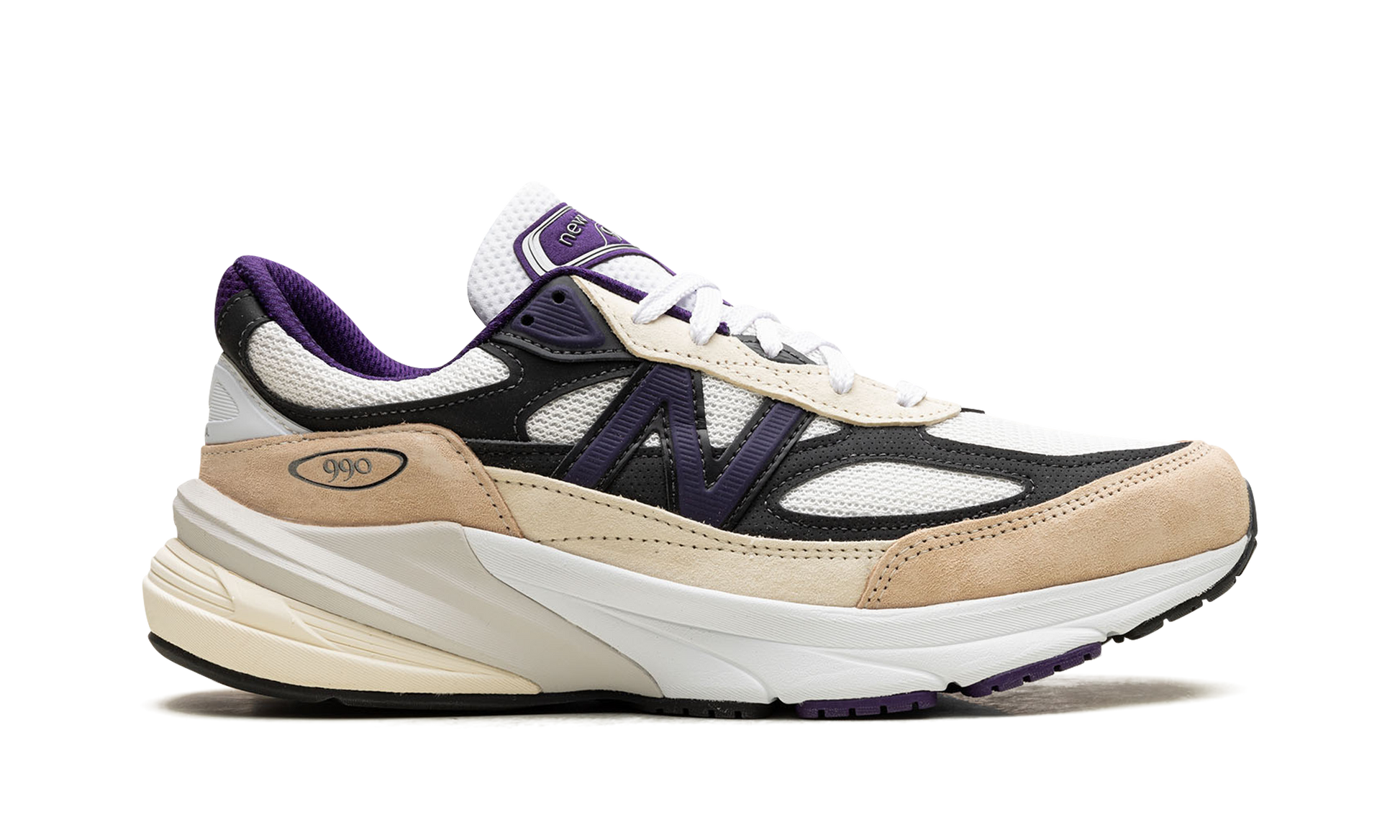 990v6 "made In Usa - Teddy Santis White Black Plum" - 6