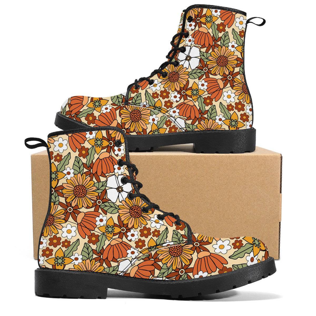 Rustic Blooms Vegan Leather Boots