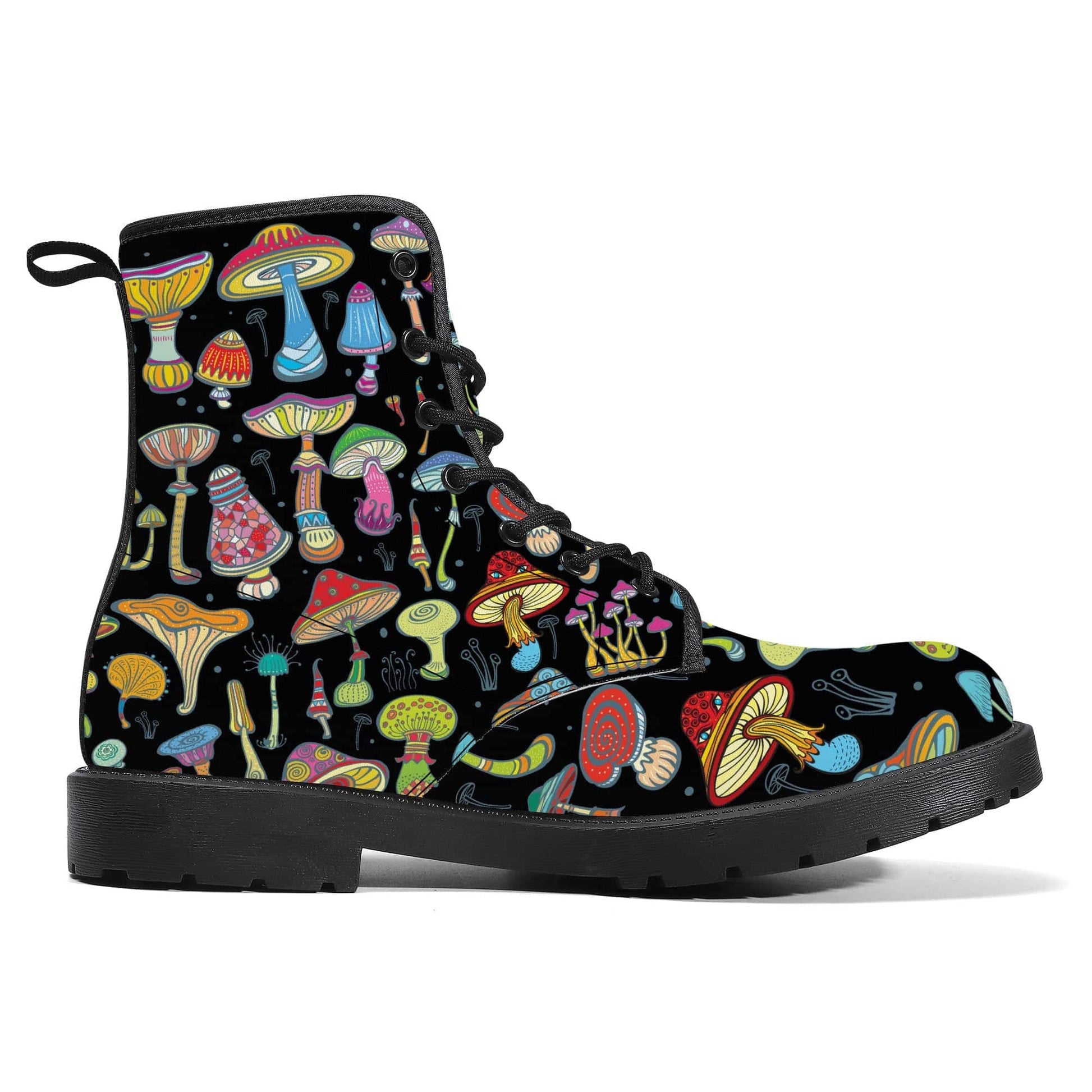 Magic Mushrooms Vegan Leather Boots
