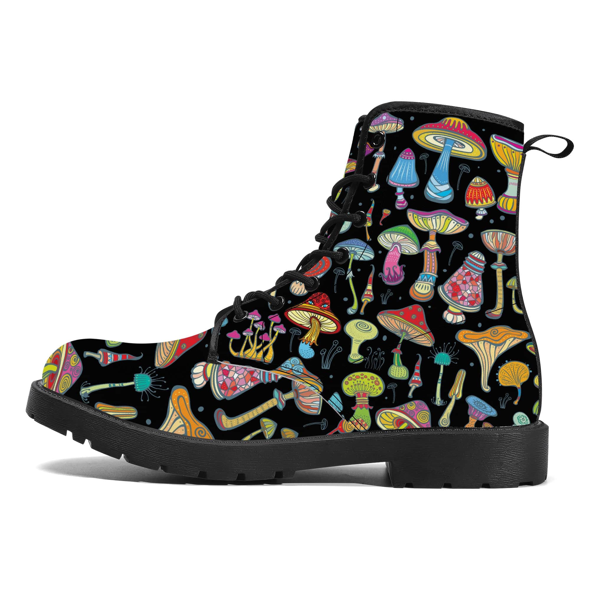 Magic Mushrooms Vegan Leather Boots