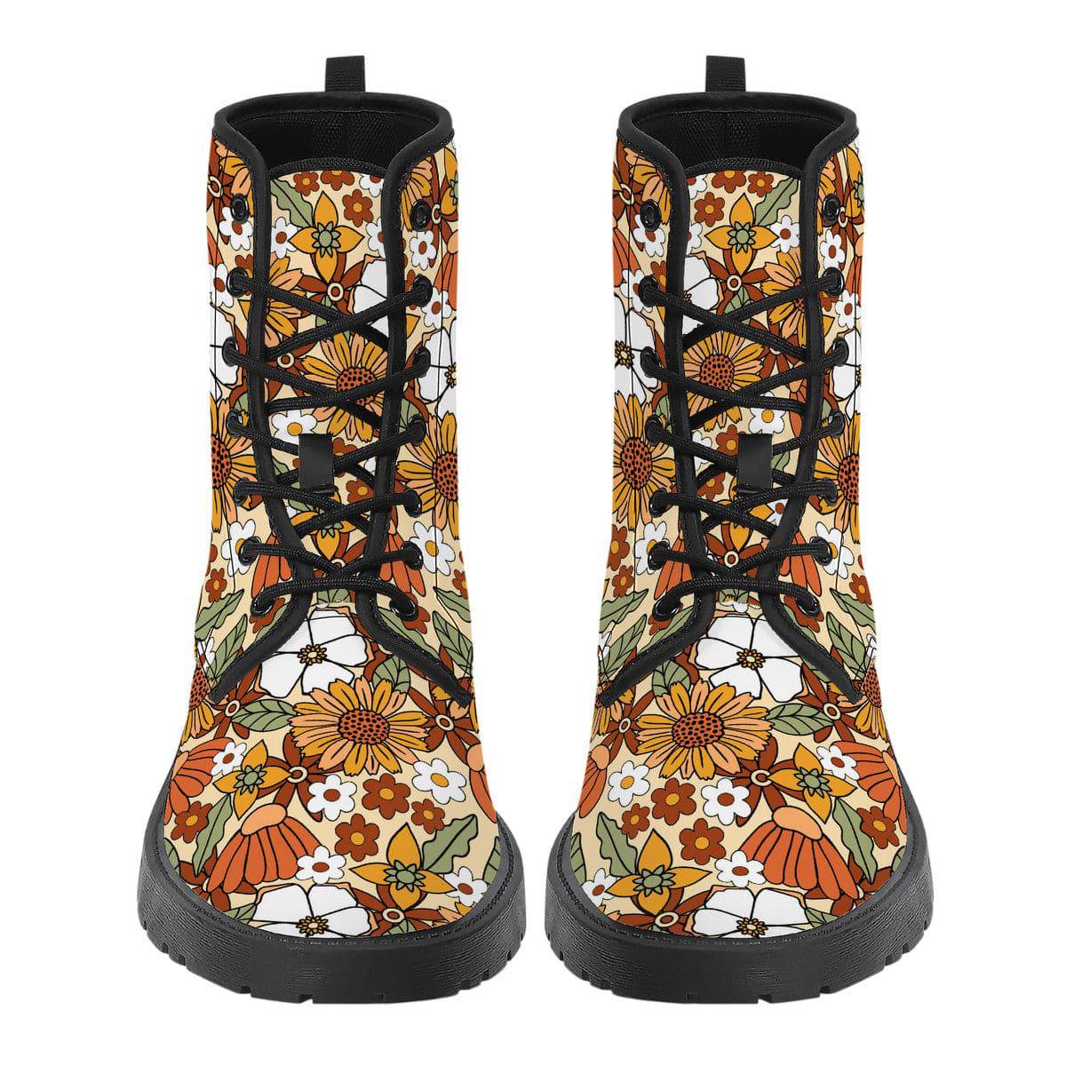 Rustic Blooms Vegan Leather Boots