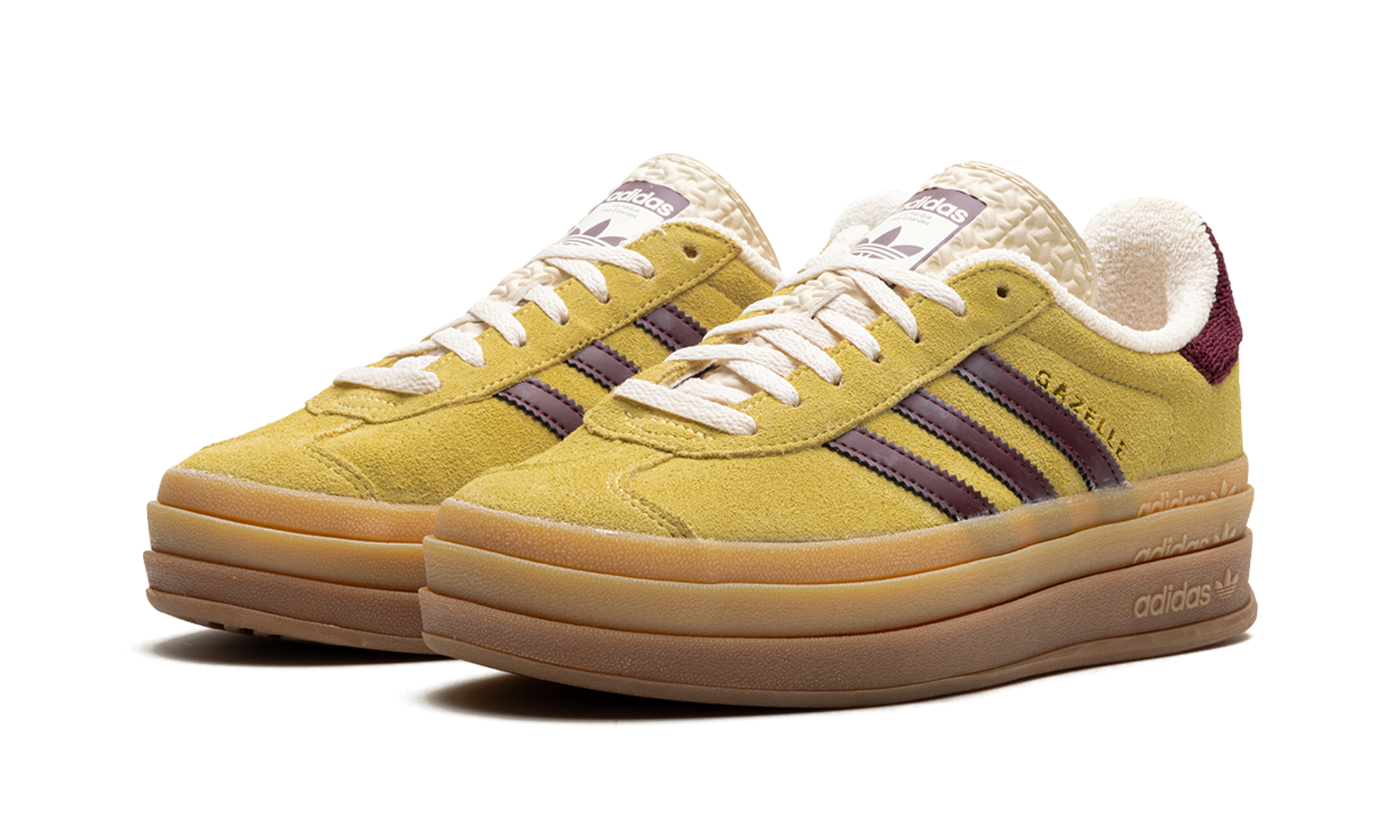 Adidas Gazelle Bold Platform WMNS "Yellow Burgundy" IF5937