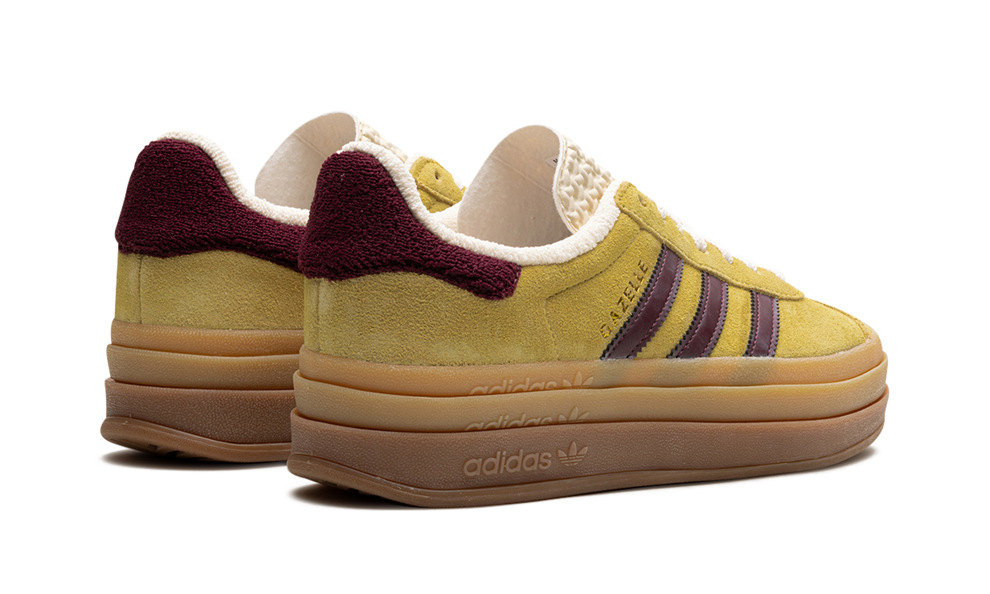 Adidas Gazelle Bold Platform WMNS "Yellow Burgundy" IF5937