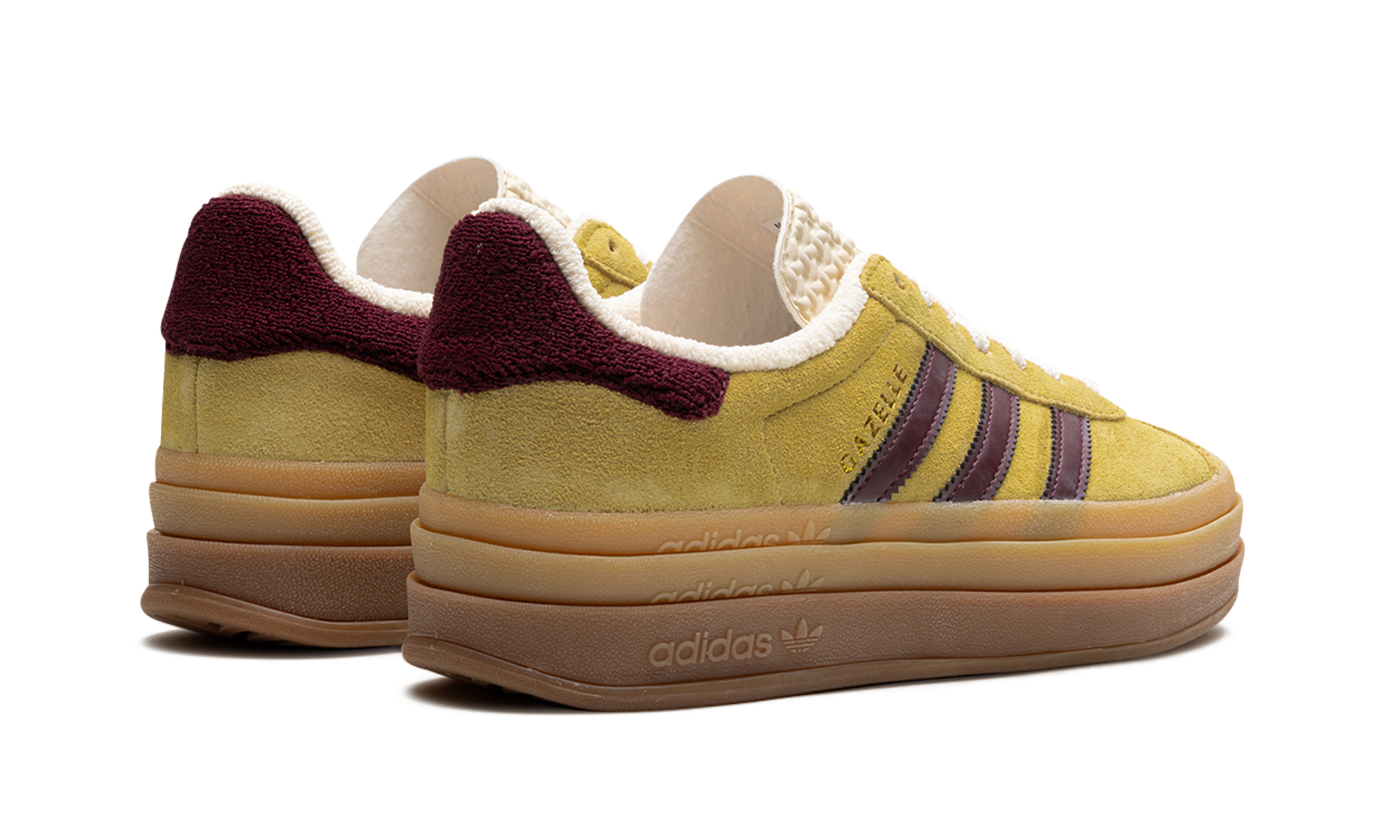 Adidas Gazelle Bold Platform WMNS "Yellow Burgundy" IF5937