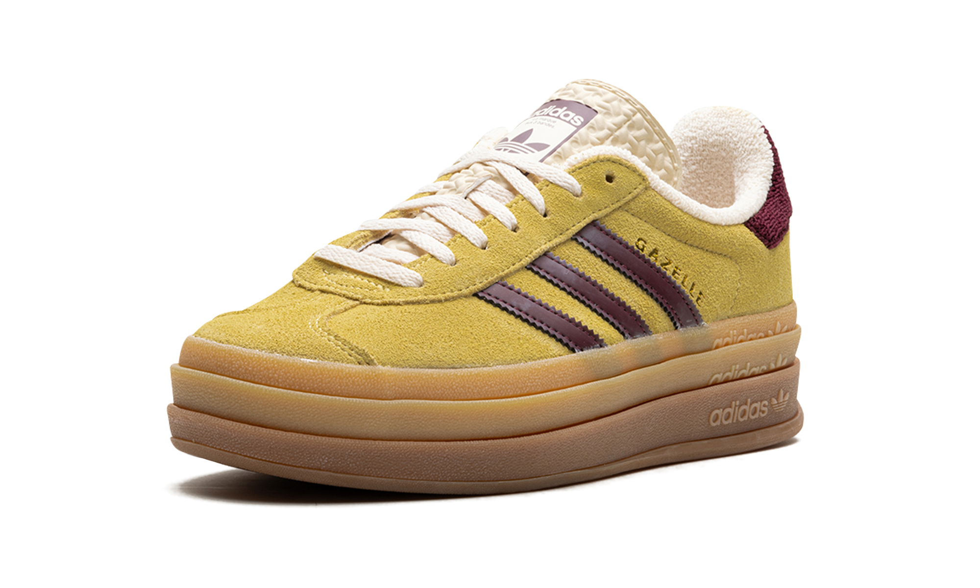 Adidas Gazelle Bold Platform WMNS "Yellow Burgundy" IF5937