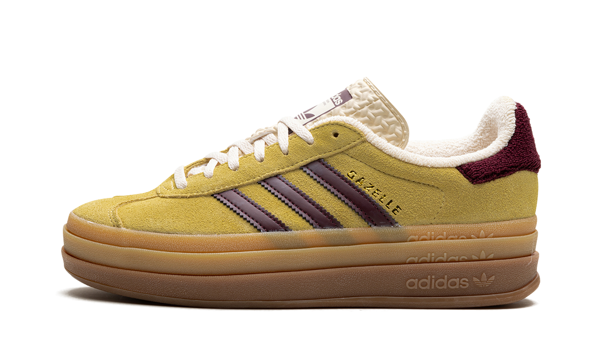 Adidas Gazelle Bold Platform WMNS "Yellow Burgundy" IF5937