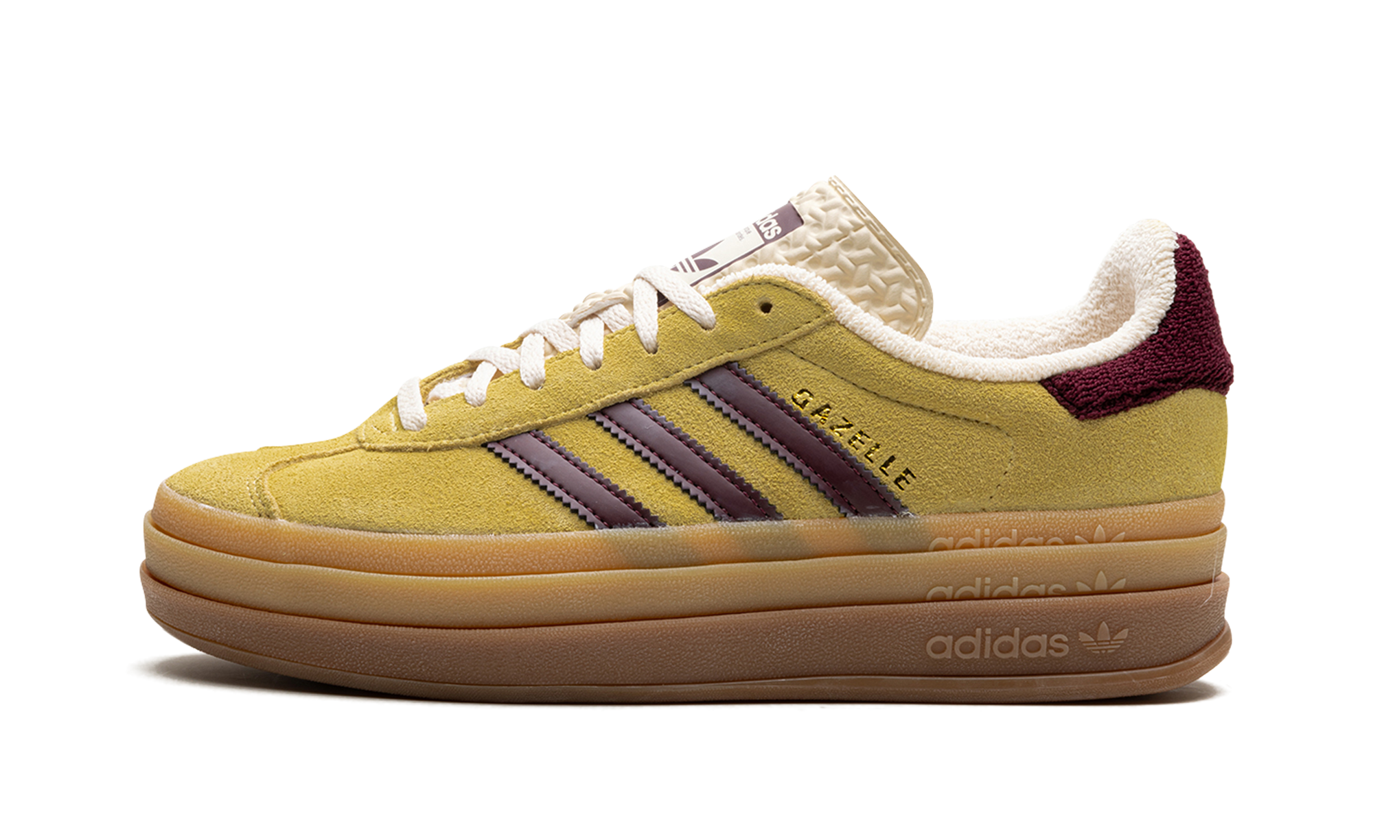 Adidas Gazelle Bold Platform WMNS "Yellow Burgundy" IF5937