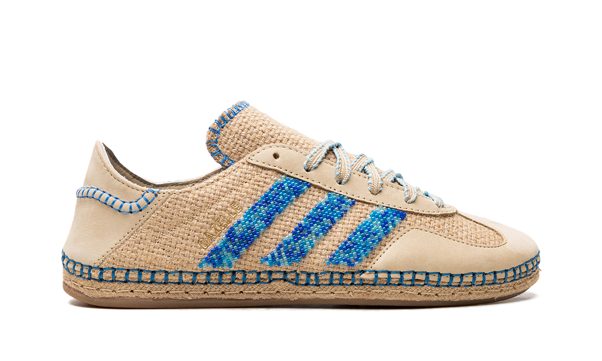 Adidas Gazelle "CLOT - Linen Khaki / Light Blue" IH3641