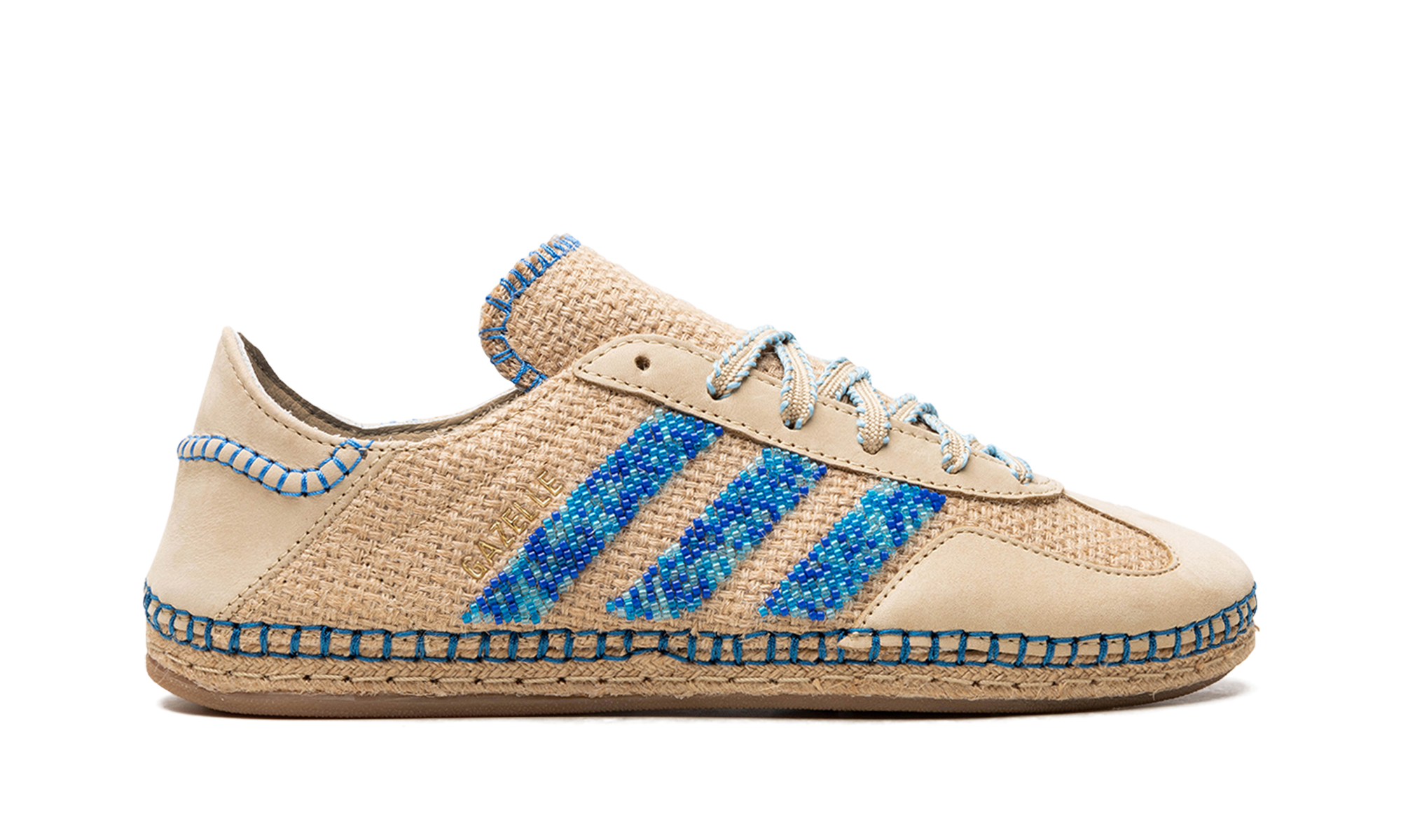 Adidas Gazelle "CLOT - Linen Khaki / Light Blue" IH3641