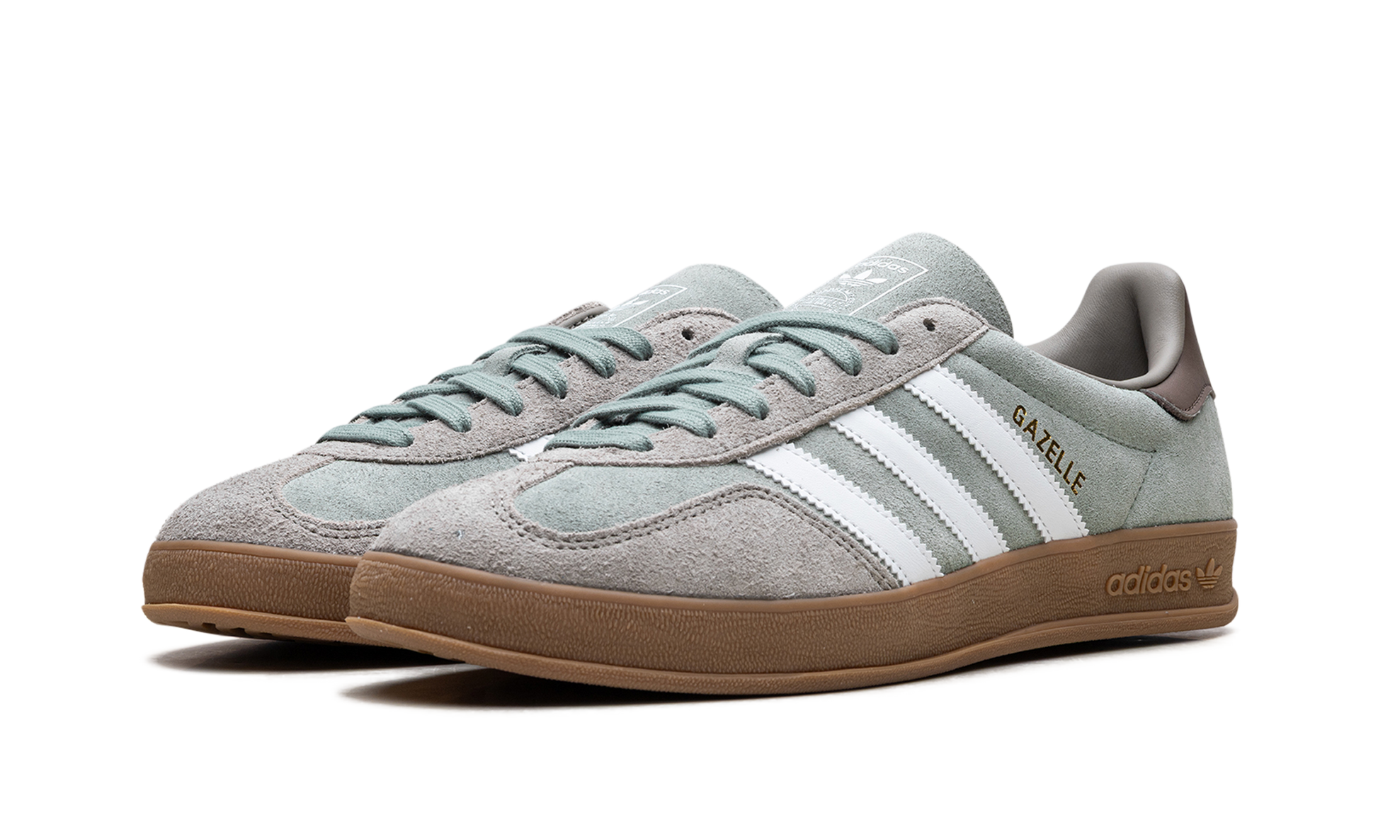 Adidas Gazelle Indoor "Silver Pebble Silver Green" JI3526