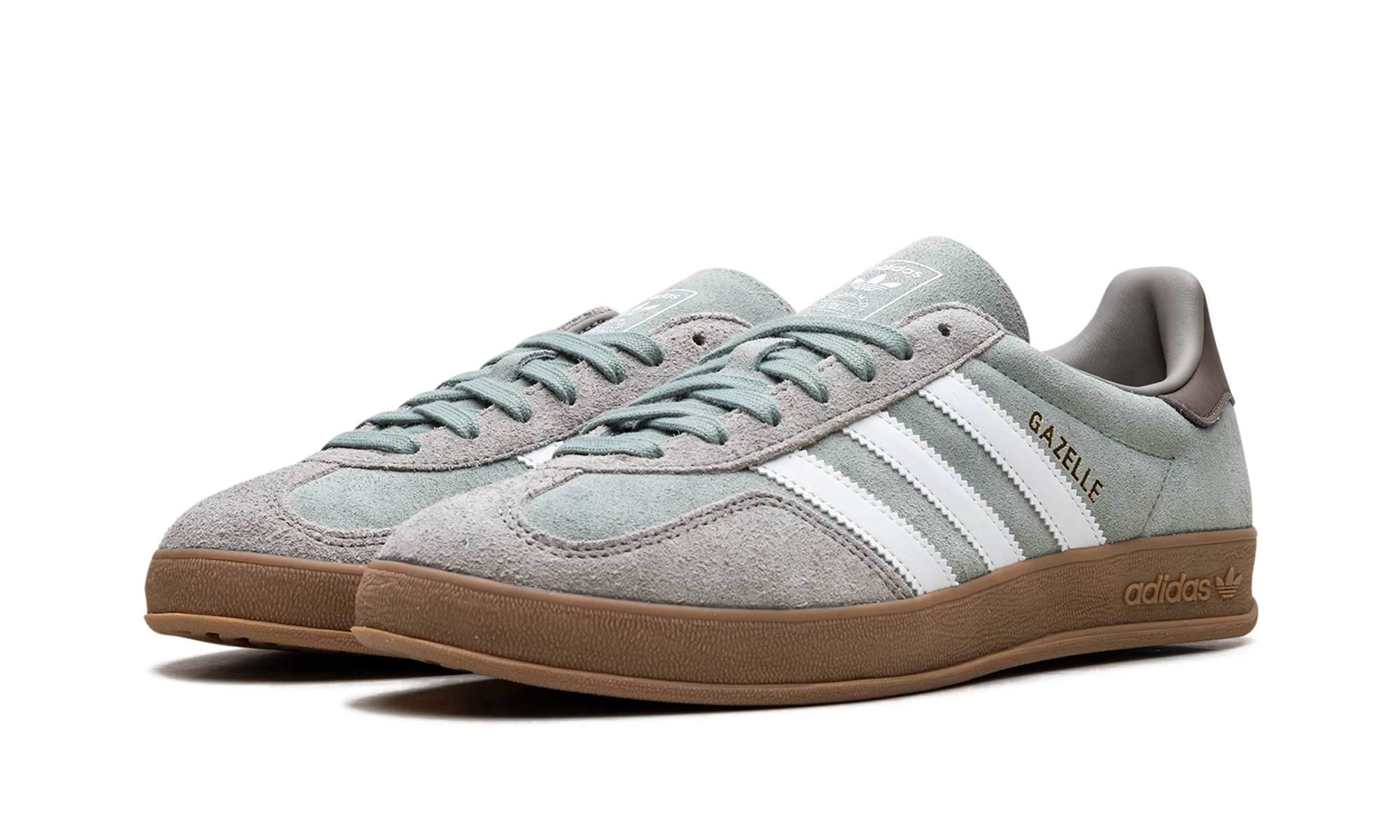 Adidas Gazelle Indoor "Silver Pebble Silver Green" JI3526