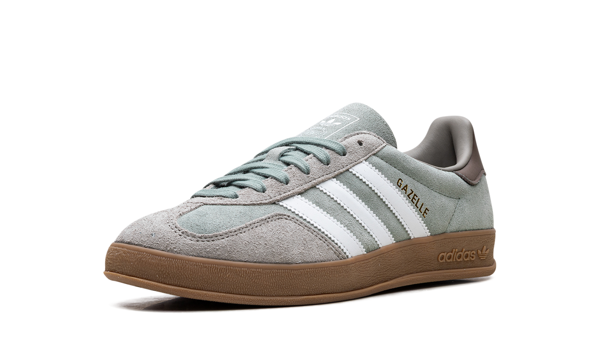 Adidas Gazelle Indoor "Silver Pebble Silver Green" JI3526