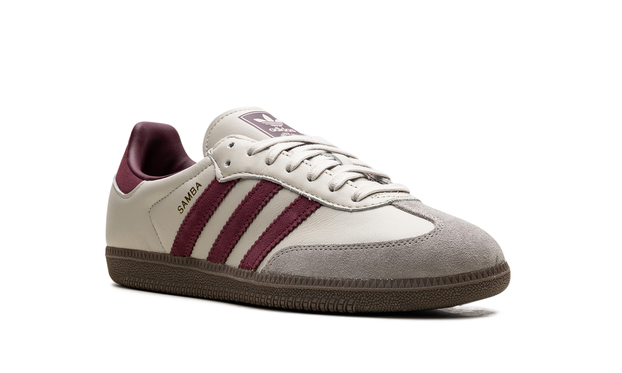 Adidas Samba OG "Putty Grey Maroon" ID1482