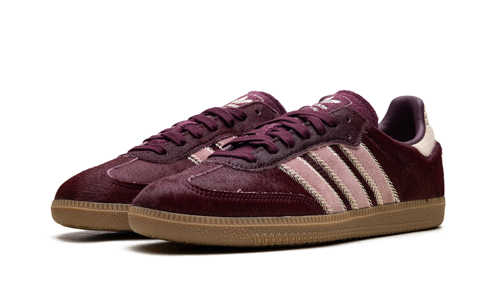 Adidas Samba OG WMNS "Maroon Sand Strata Pony" JP5330