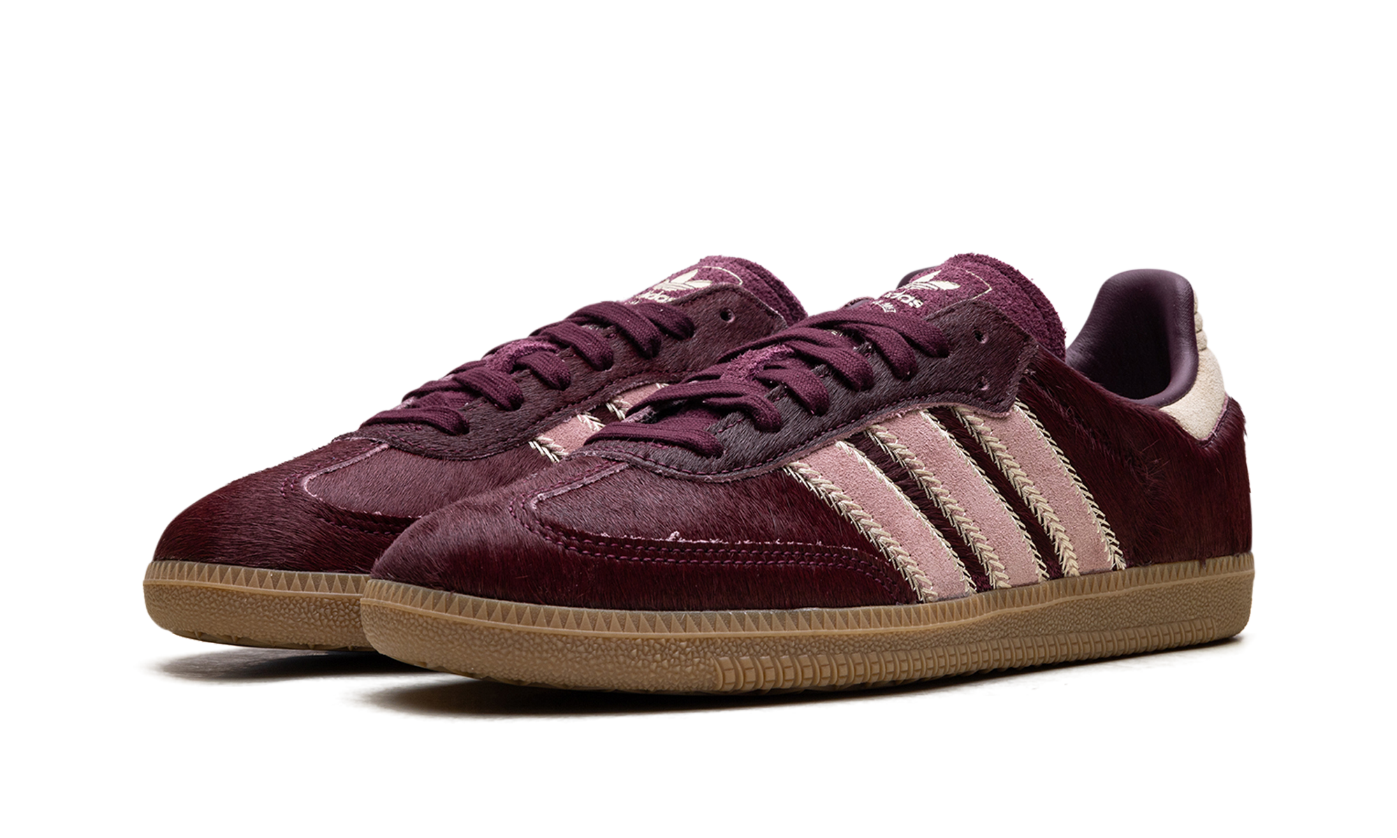 Adidas Samba OG WMNS "Maroon Sand Strata Pony" JP5330