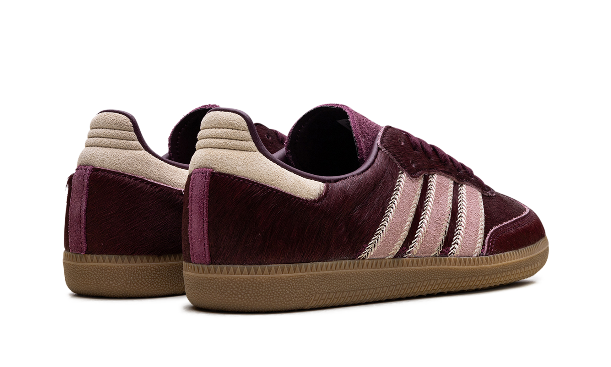 Adidas Samba OG WMNS "Maroon Sand Strata Pony" JP5330