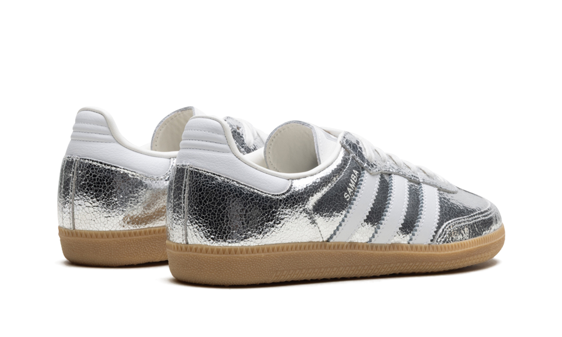Adidas Samba OG WMNS "Silver Metallic Cracked Leather" JR0035