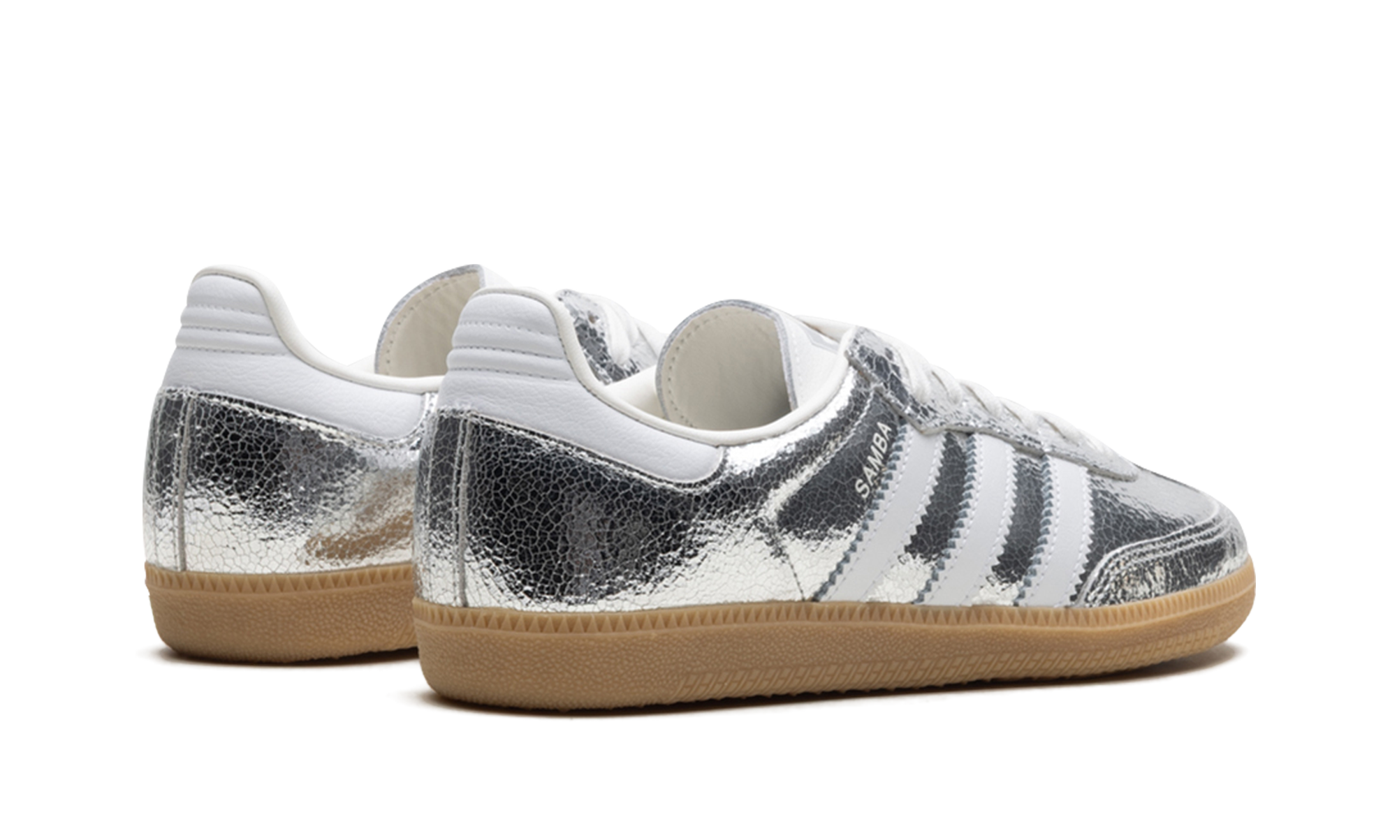 Adidas Samba OG WMNS "Silver Metallic Cracked Leather" JR0035
