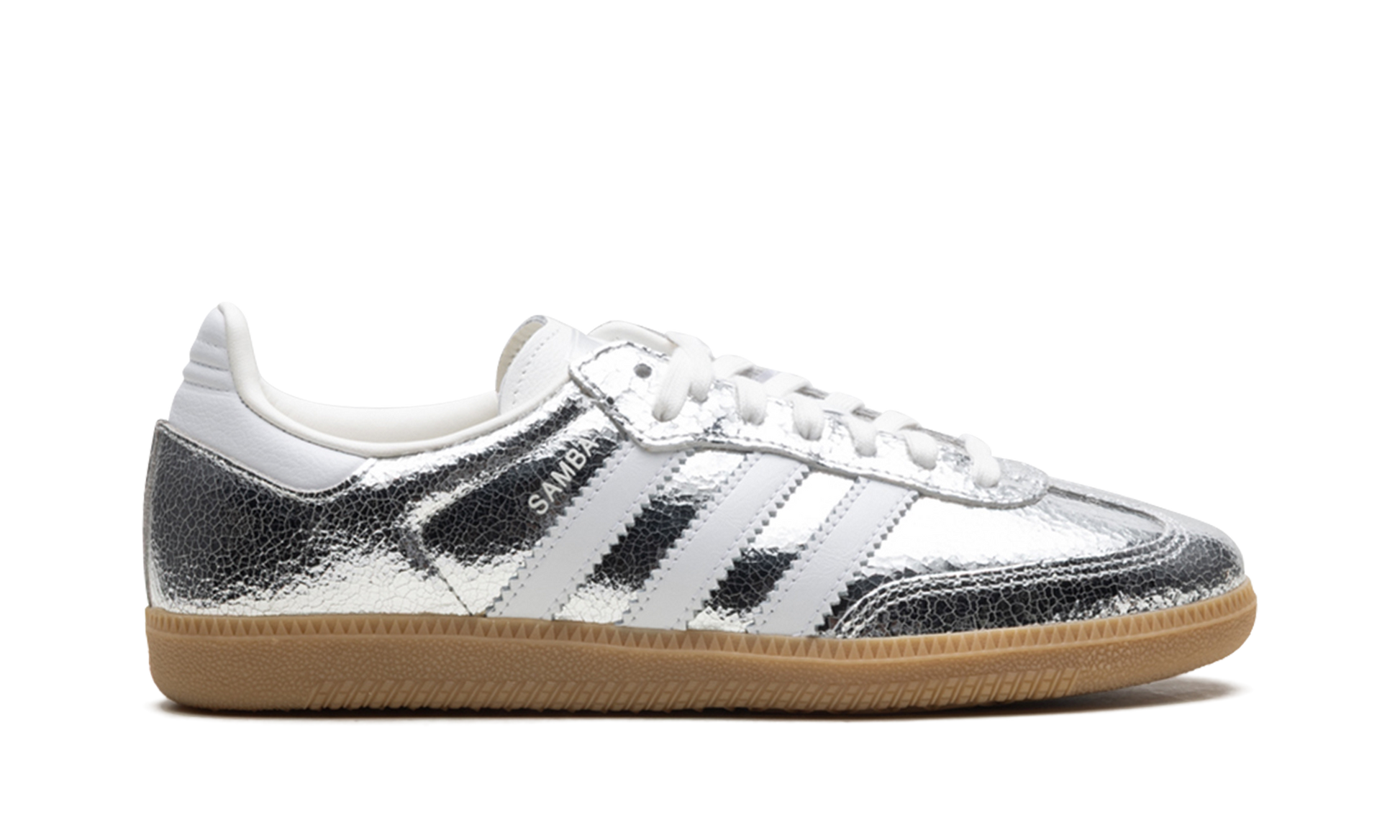 Adidas Samba OG WMNS "Silver Metallic Cracked Leather" JR0035