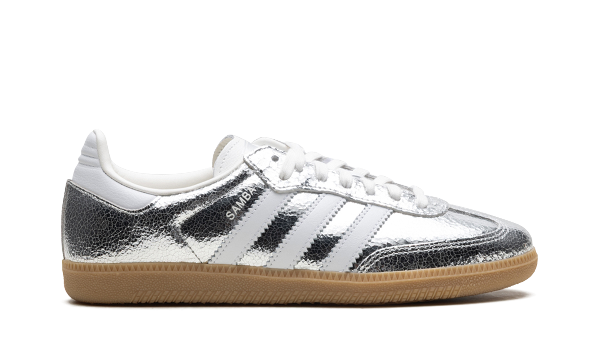 Adidas Samba OG WMNS "Silver Metallic Cracked Leather" JR0035