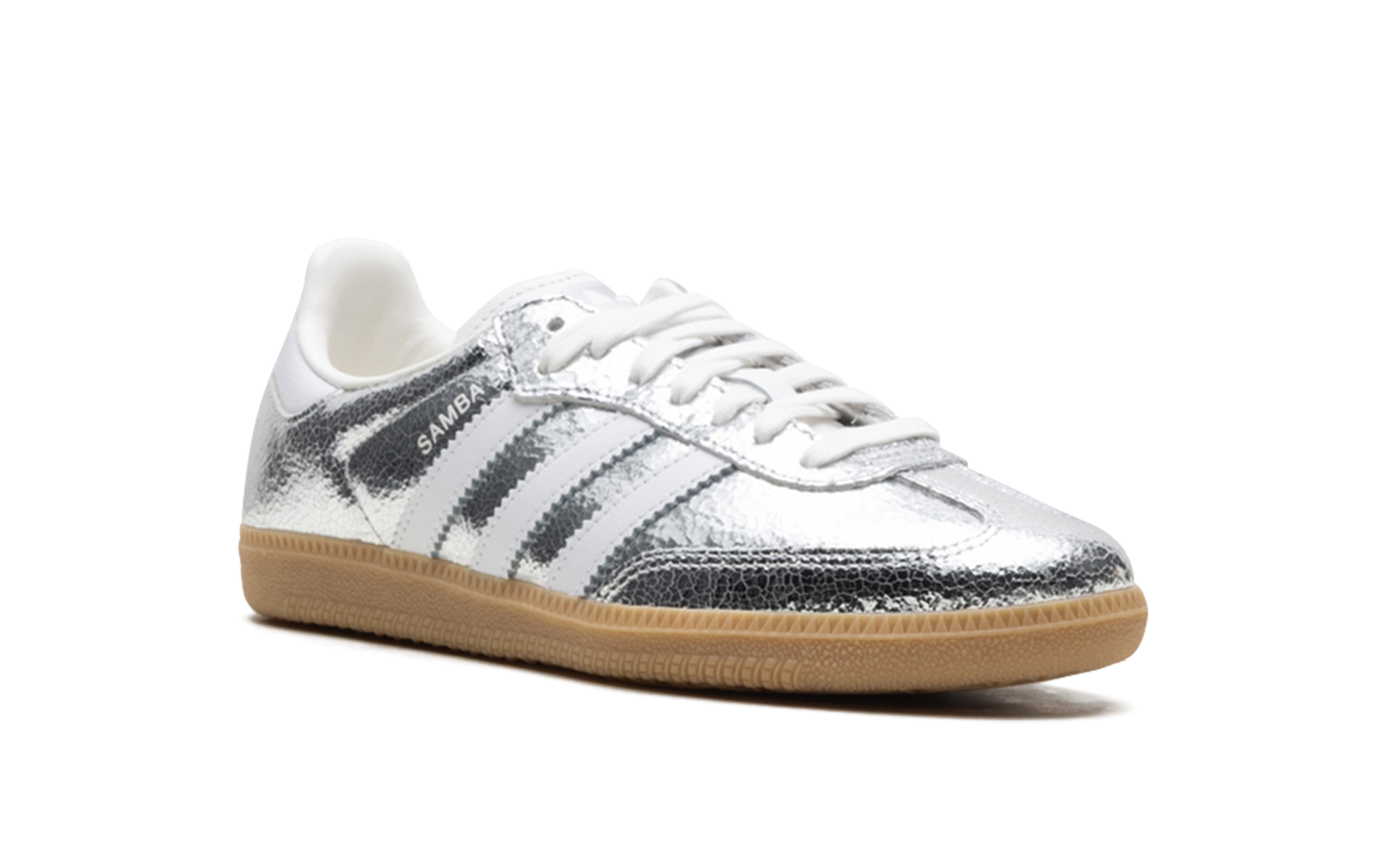 Adidas Samba OG WMNS "Silver Metallic Cracked Leather" JR0035