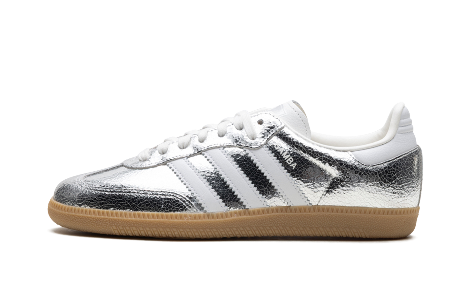 Adidas Samba OG WMNS "Silver Metallic Cracked Leather" JR0035