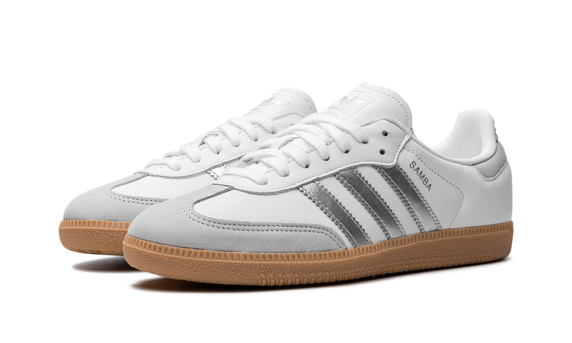 Adidas Samba OG WMNS "White Silver Metallic Grey" JI2725