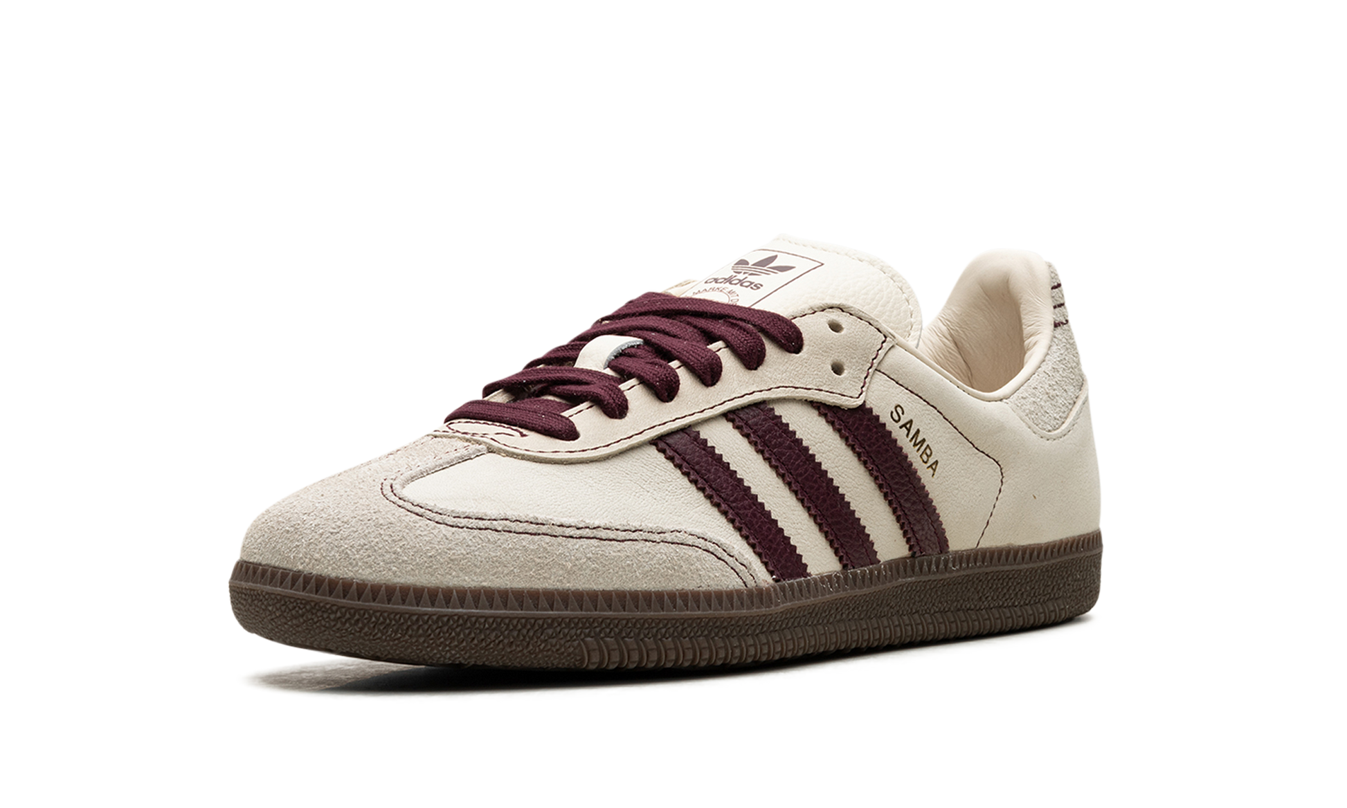 Adidas Samba OG WMNS "Wonder White Maroon" IG1987