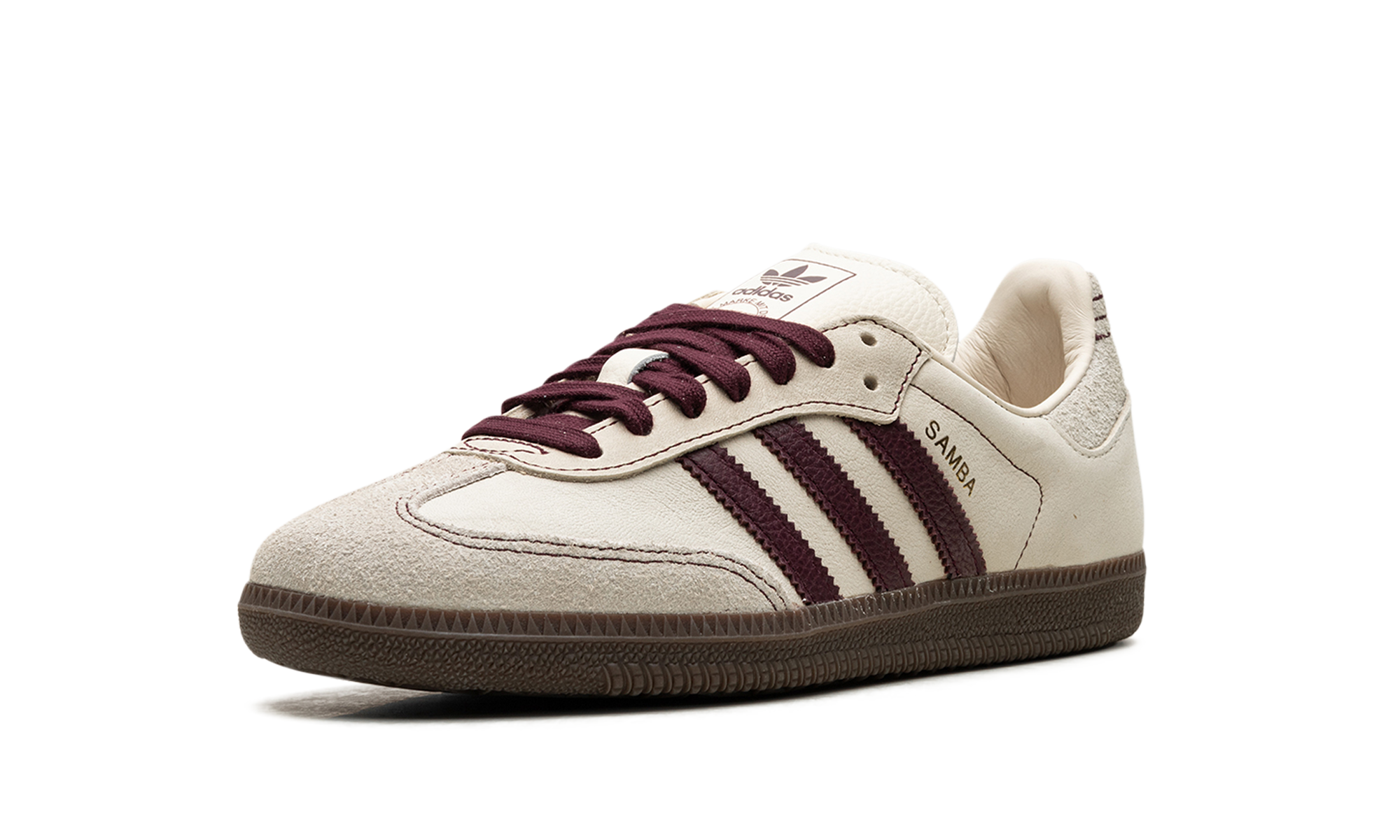 Adidas Samba OG WMNS "Wonder White Maroon" IG1987