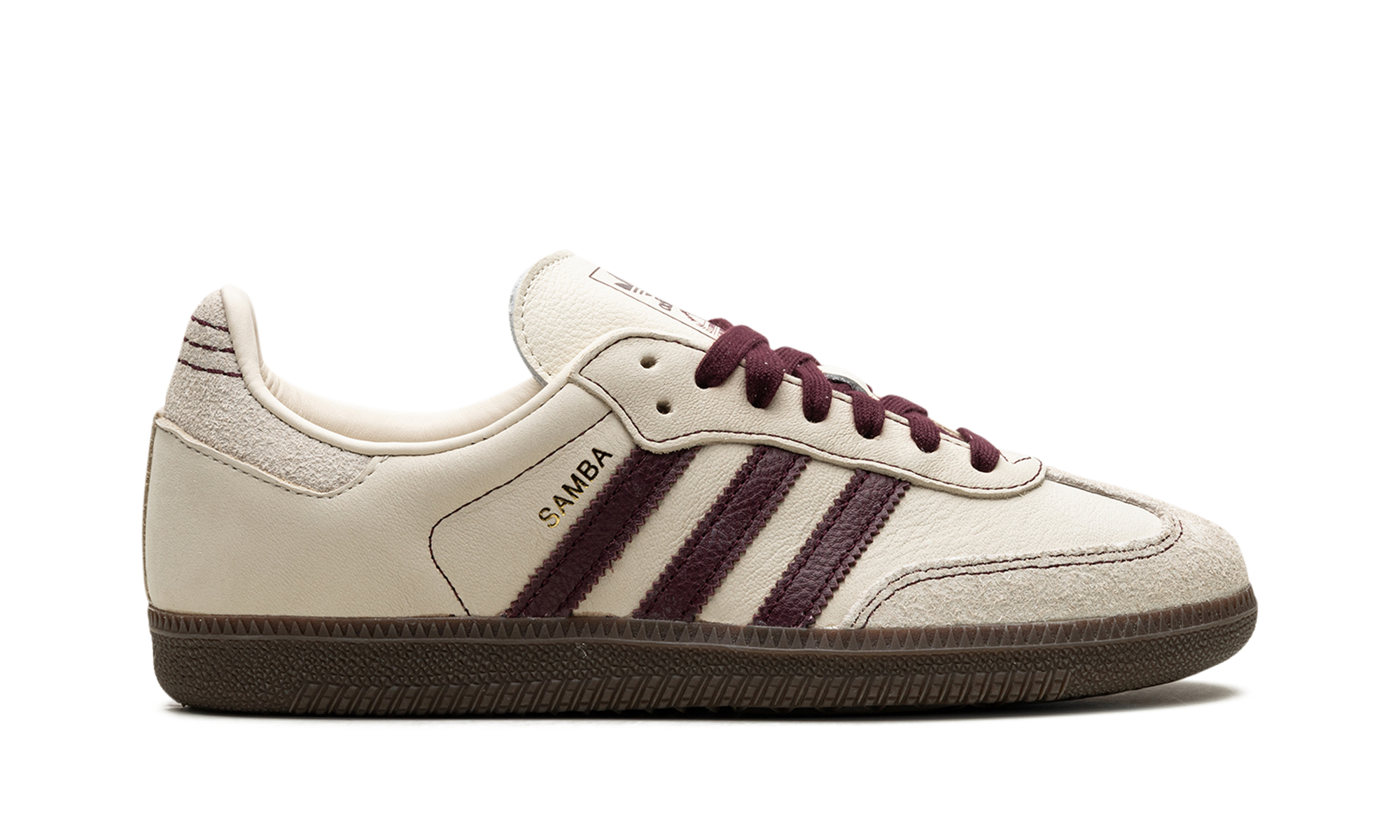 Adidas Samba OG WMNS "Wonder White Maroon" IG1987