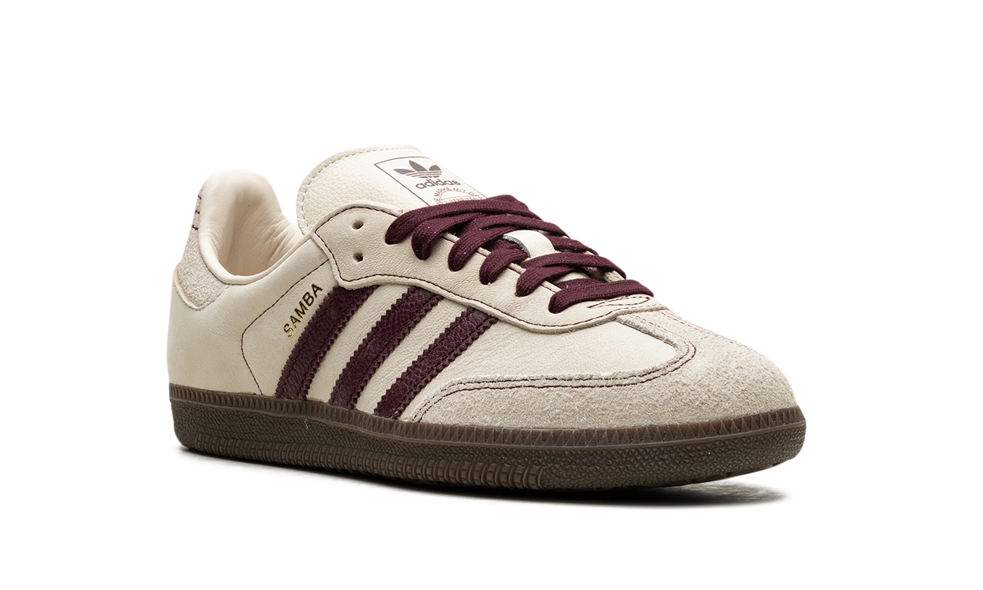 Adidas Samba OG WMNS "Wonder White Maroon" IG1987